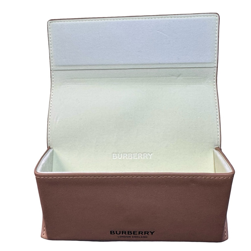 Burberry Tan Leather Eyeglass Case Dust Bag Authentic Luxury Designer Accessory - Picture 3 of 7